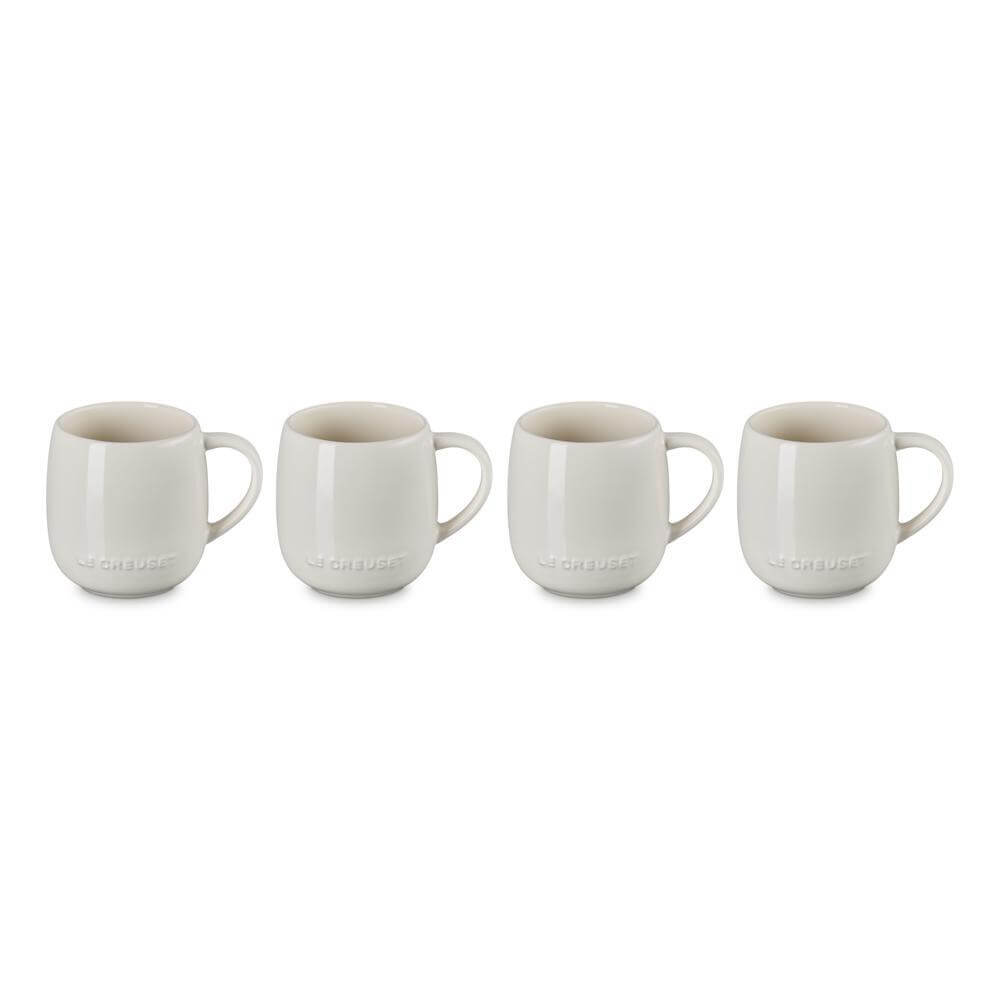 Le Creuset Stoneware Set of 4 U Mugs Crème